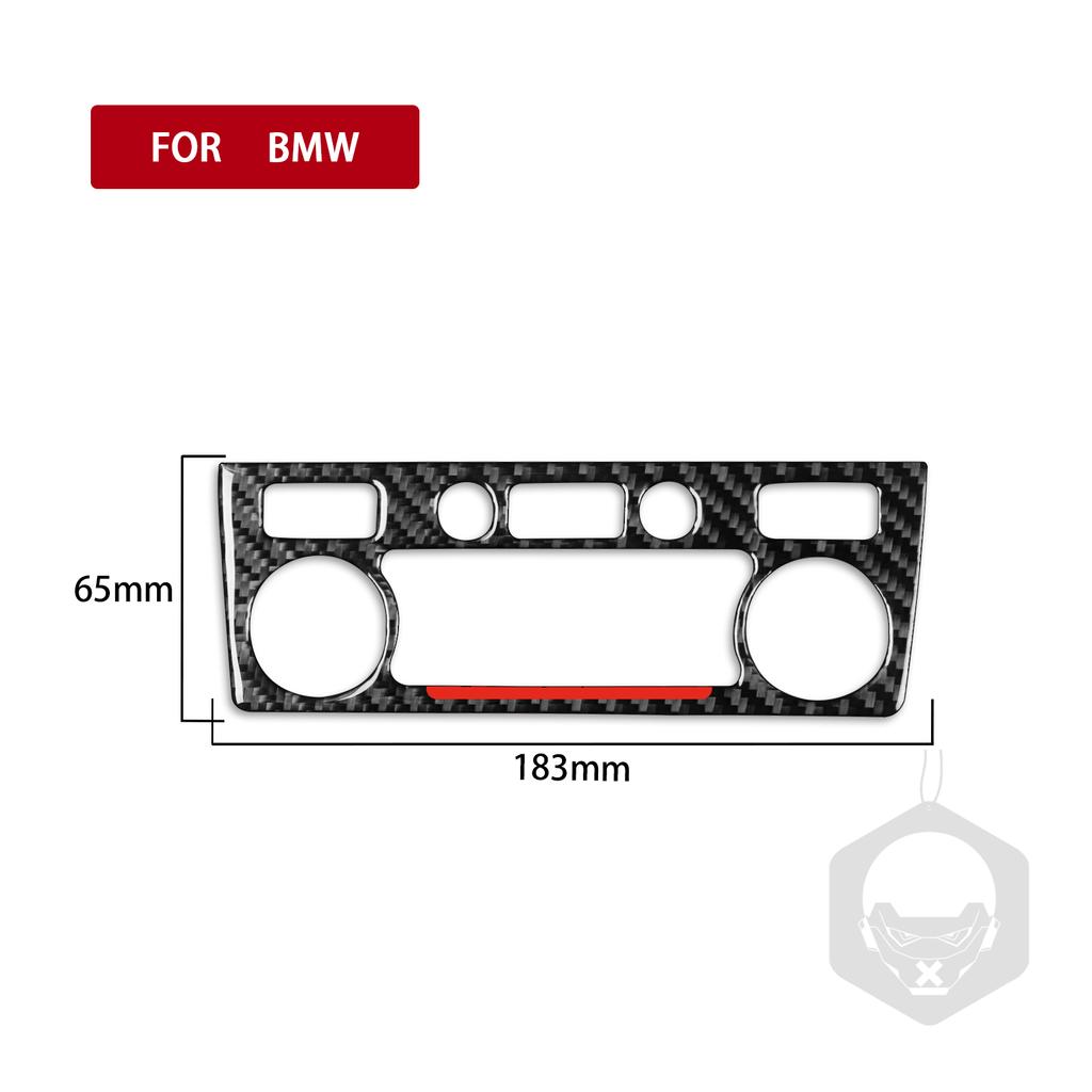 For BMW 5 Series E60 2004-2007 Real Carbon Fiber Front Roof Light Switch Button Panel Cover Car Interiors Accessories