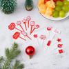Japanese Christmas Cartoon Fruit Forks: Creative and Cute Skewers for Kids' Desserts (8 Pack)