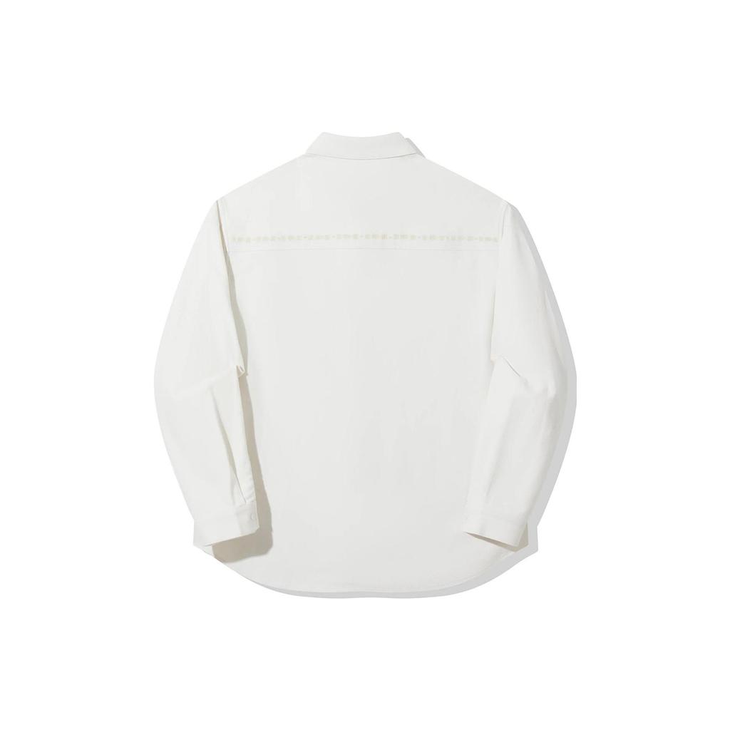 Li Ning Vital Shirts Unisex Ivory Pointed Collar Moderate Other AFDT755-3