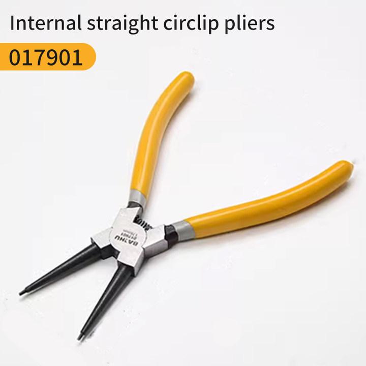 Portable 7inch Internal External Pliers Retaining Clips Carbon Steel Multifunctional Snap Ring Circlip Pliers For Hand Tool