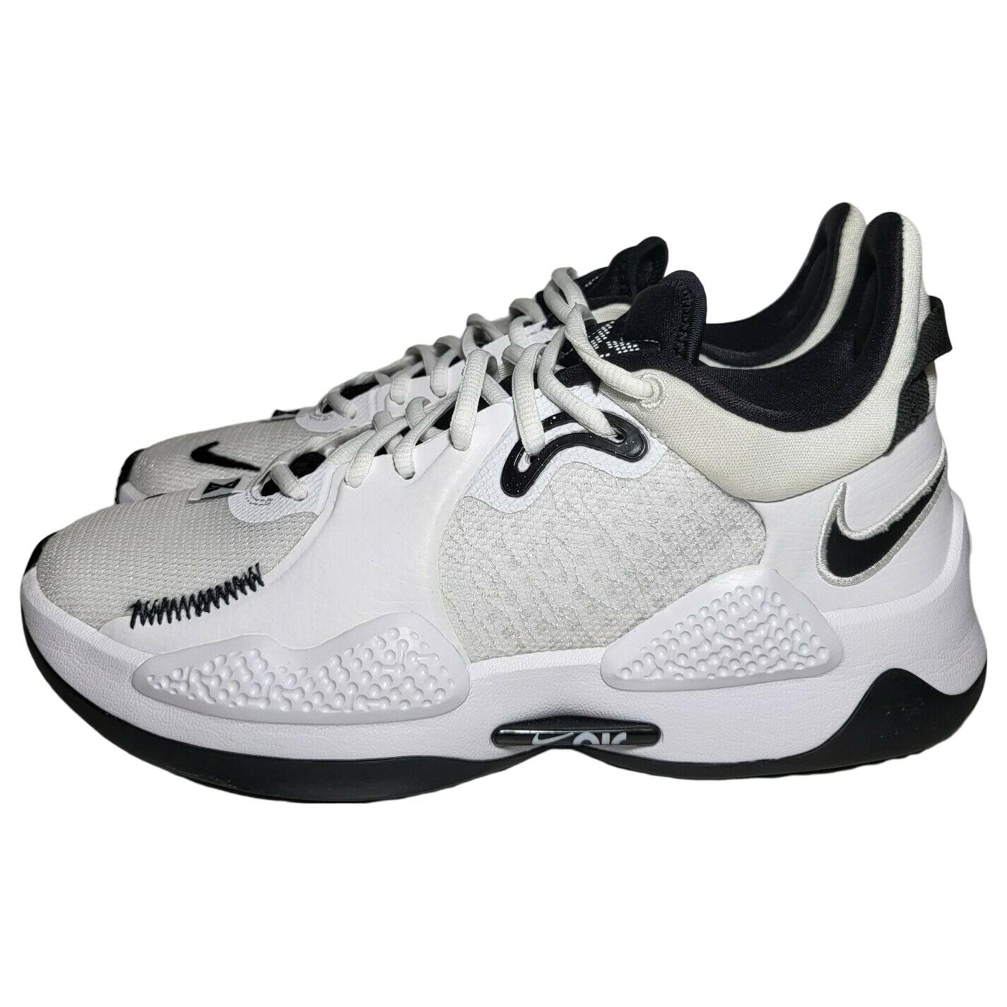 

Белые черные мужские кроссовки Nike PG 5 TB DM5045-100 44