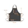 Kitchen Apron with Adjustable Webbing Adjustable Apron with Double Pocket Unisex Apron Kitchen Baking Nail Bib BBQ Work Apron