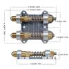 Guitar Brass Double Tremolo Bridge Stabilizer Electric Guitar Tremolo Bridge Arming Adjuster for Electric Guitar Accessories