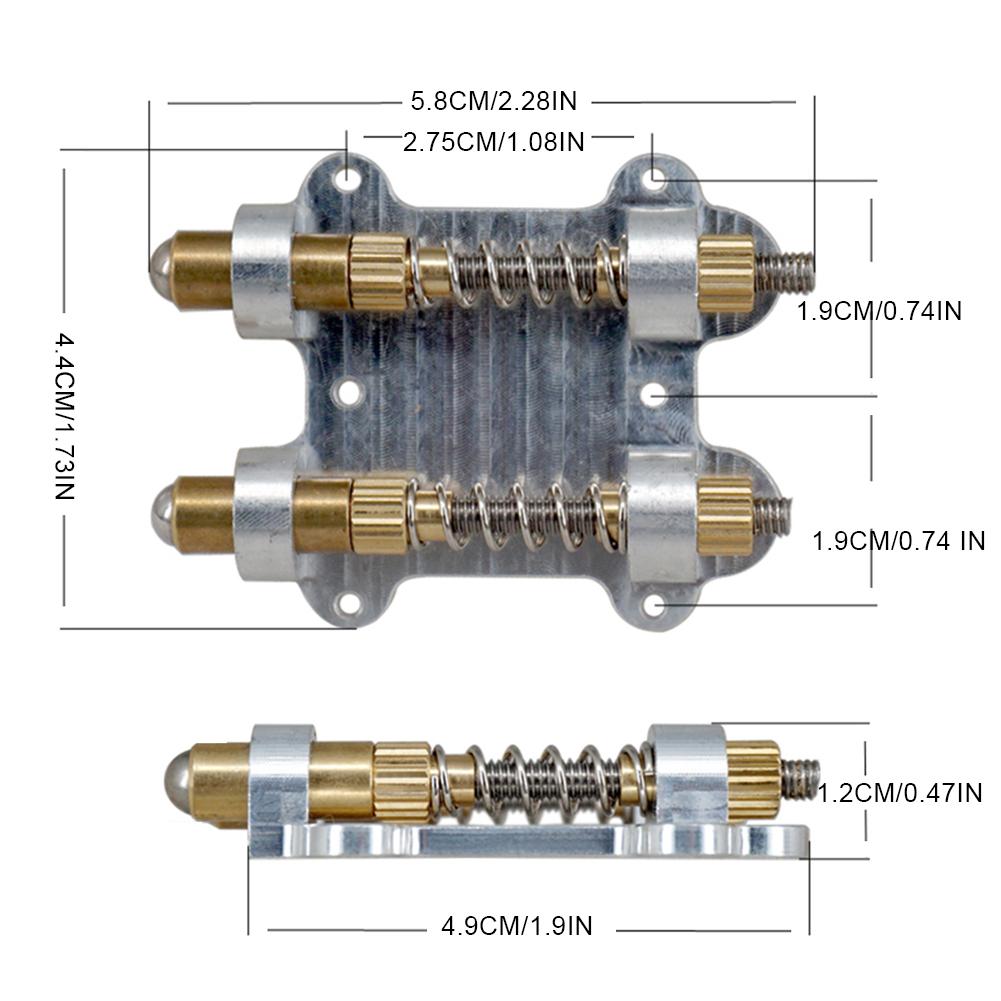 Guitar Brass Double Tremolo Bridge Stabilizer Electric Guitar Tremolo Bridge Arming Adjuster for Electric Guitar Accessories