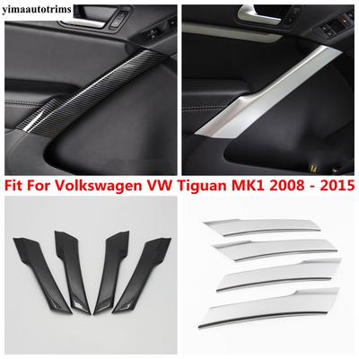Vnitřní panel dveřní opěrky ruky Dekorativní lišta Kryt Matné Doplňky Interiér Pro Volkswagen VW Tiguan MK1 2008 - 2015