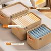Modern Minimalist Fabric Storage Bin With Foldable Design For Clothing And Toy Organization