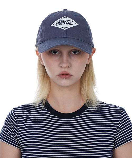 Amelikannideul Coca-Cola Square Mark Ballpark Cap - Stone Blue