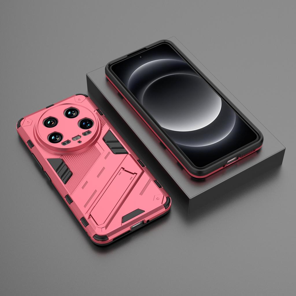 For Xiaomi 14 Ultra Case PC+TPU Dual-Layer Protective Phone Cover Built-in Kickstand