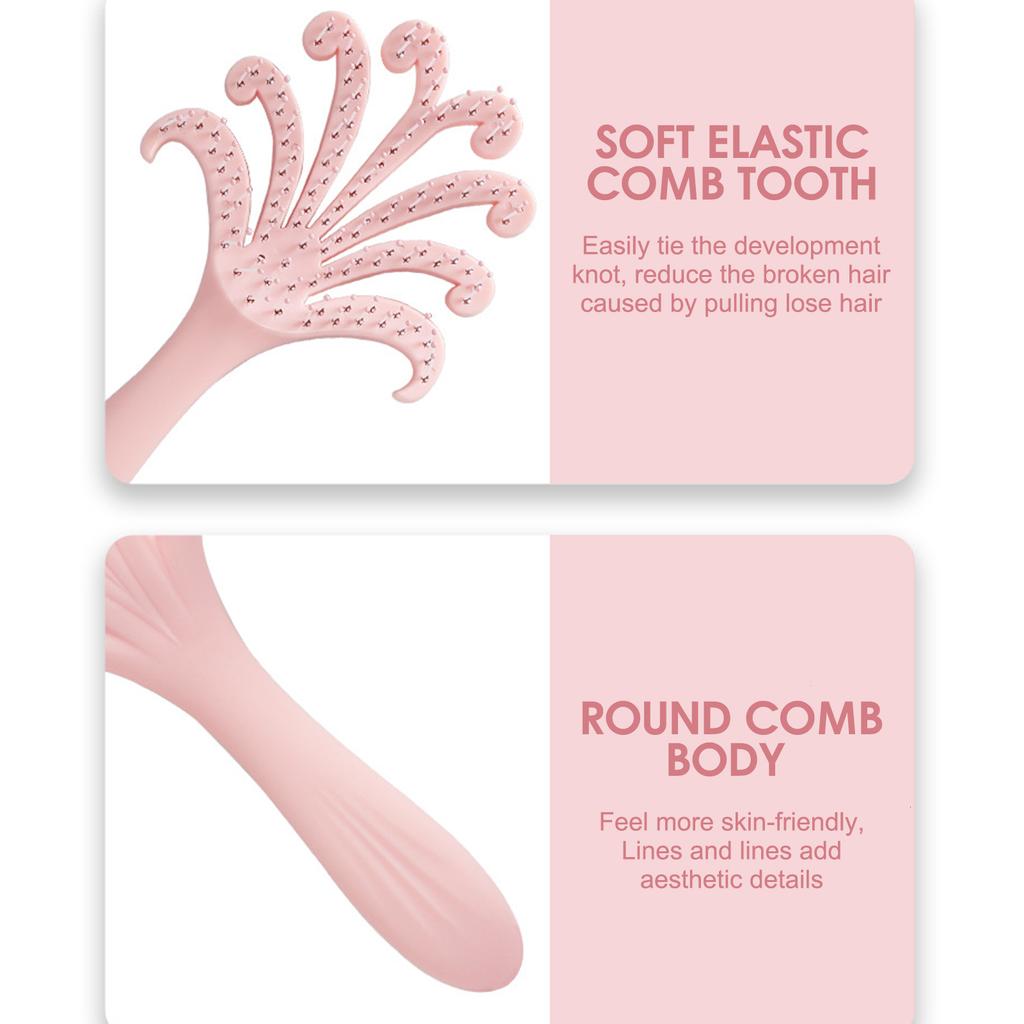 1pcs Octopus Hair Comb Hair Brush For Volumizing Wet And Dry Hair Massage Scalp Anti Damage ABS Detangling Comb