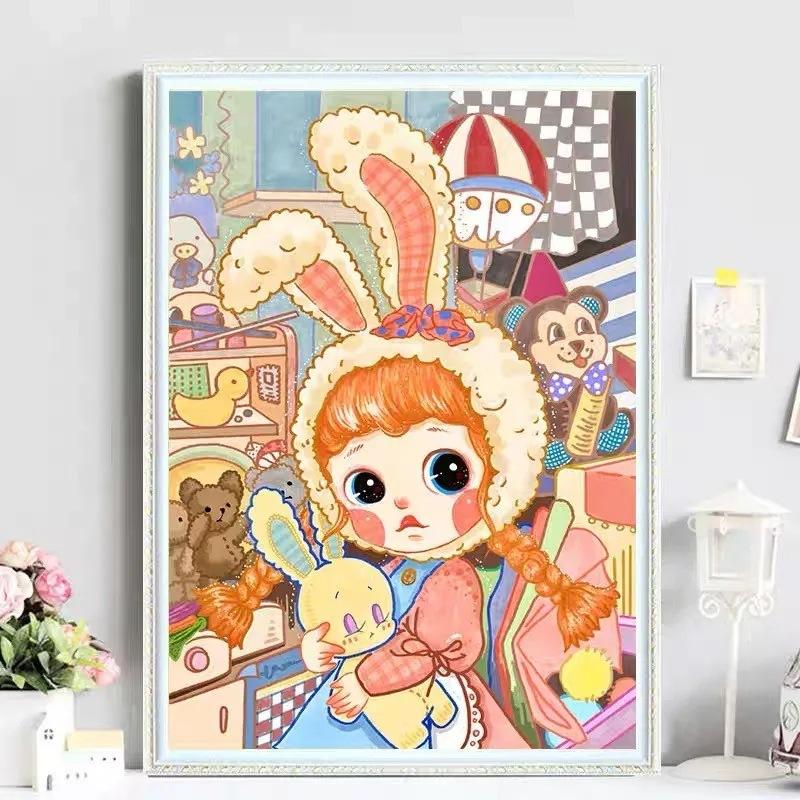 

Cute animal new cross stitch stick diamond hand stickers