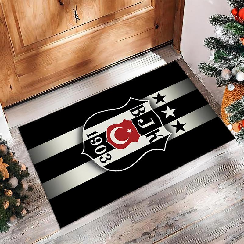 BESIKTAS J.K Printed Flannel Area Rug Non Slip Soft Polyester Floor Carpet Indoor Decor Mat for Bedroom Living Room Sofa Game Room Home Decoration