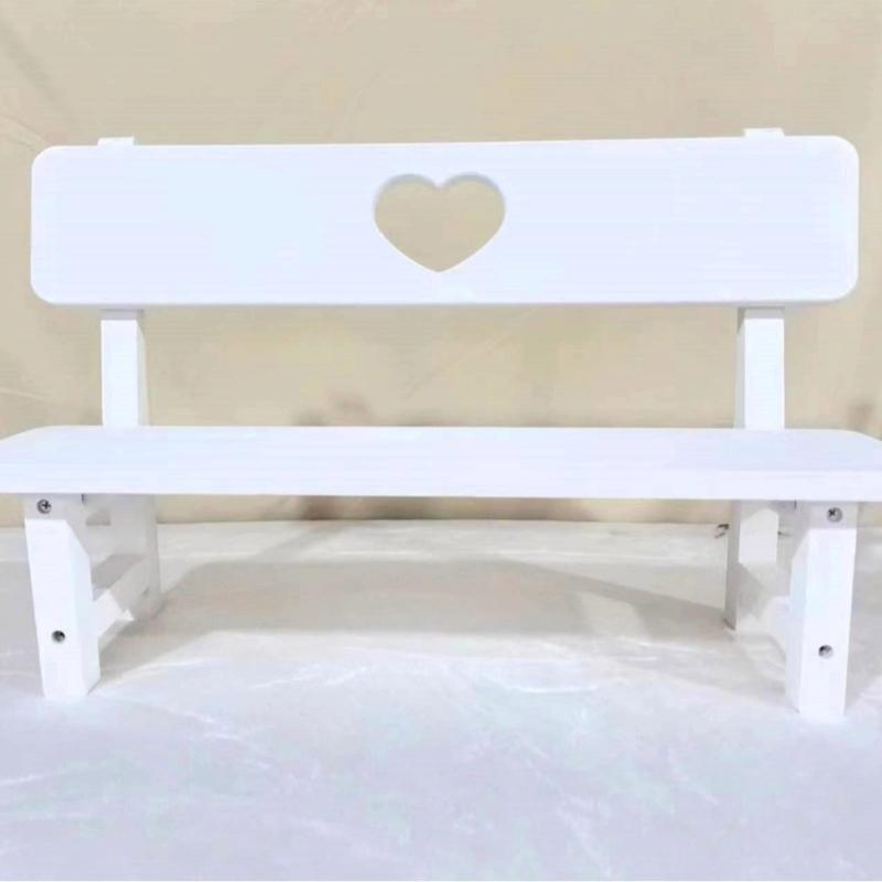 Massivholz Retro Kleine Bänke Foto-Requisiten Säuglingsfoto Posing Lounge-Stuhl Babybänke Aufnahmen Requisiten Dekorationen