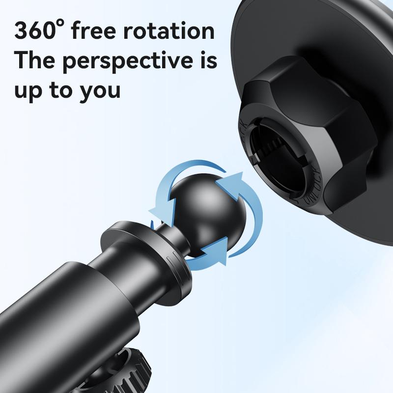 YESIDO C269 Magnetic Car Mount Holder Suction Cup Stand Bracket Extendable Arm