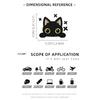 Zhaogi cat car cute cat car stickers glass cover scratches stickers electric car cartoon body stickers decorative accessories