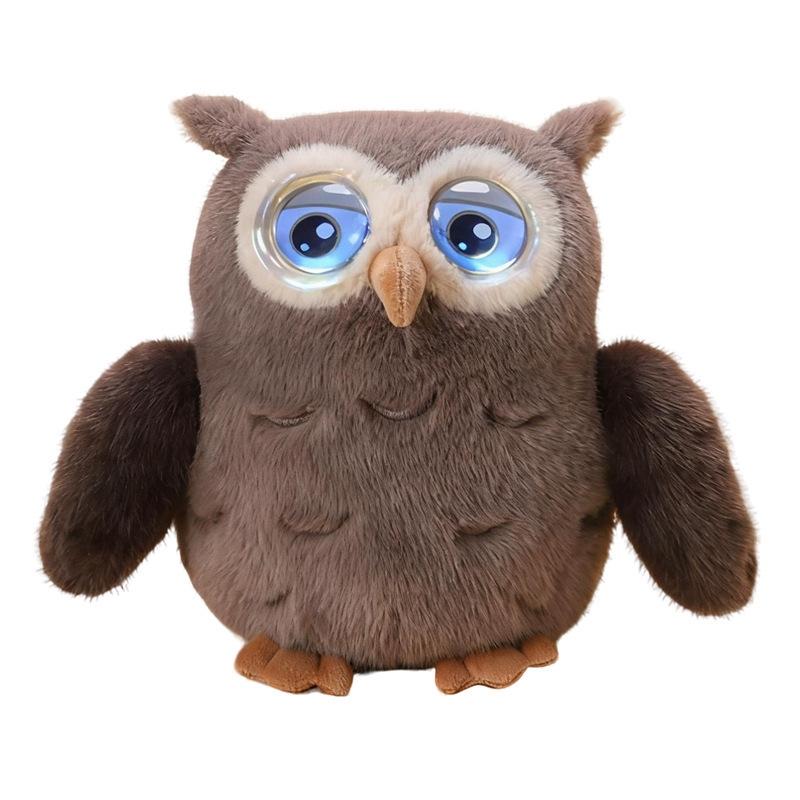 Gufo Parlante Intelligente Peluche Giocattolo Interattivo Educativo Compagno Vocale Per Bambini e Piccoli Ora della Nanna Apprendimento Regalo di Compleanno