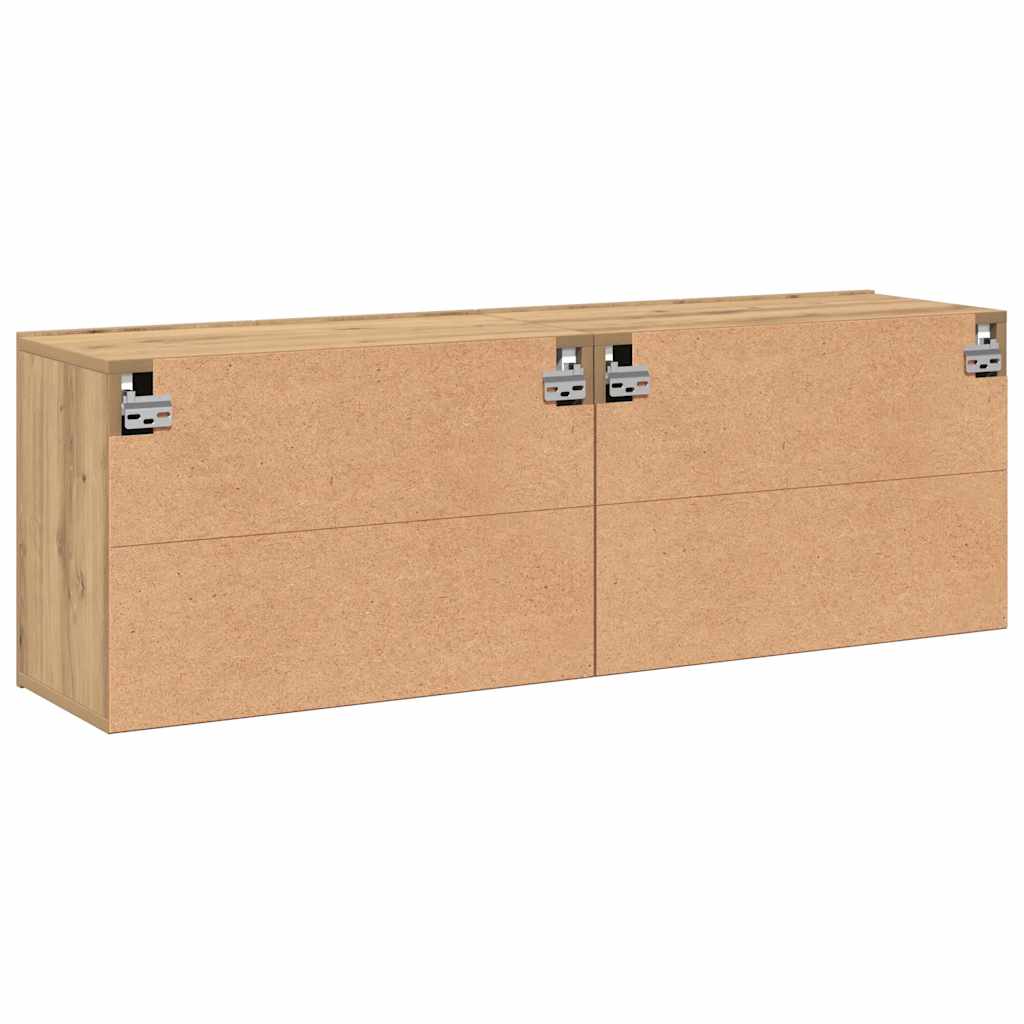 TV Wall Cabinets 2 pcs Artisan Oak 80 x 30 x 41 cm