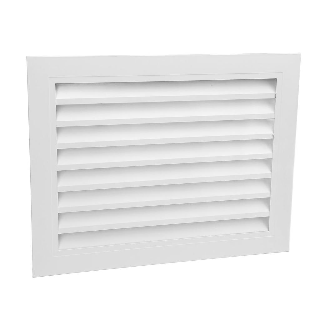 Fixed Return Air Louver Window Aluminum Alloy 400x300mm Air Conditioning Vent Cover for Bathroom Kitchen Wall Square