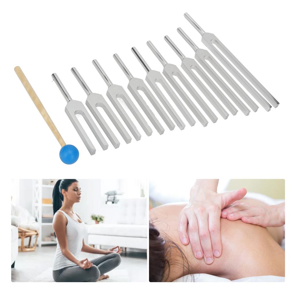 Tuning Fork Sound Therapy Portable Improving Cognition Musical Tones Tuner Fork Tool for Meditation Yoga