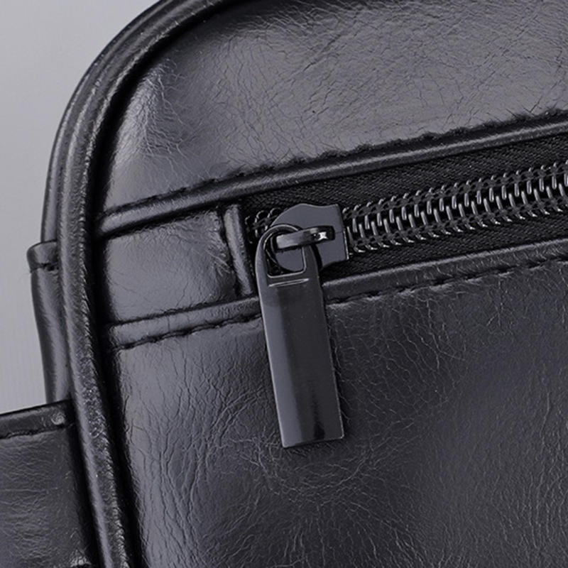 Men PU Wash Bag Travel Business Trips Portable Cosmetic Bag Large Capacity Multi Pocket Design Handheld Wash Bag