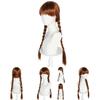 Disney Frozen Princess Anna Cosplay Wig With Double Braid And Bangs For Costume Parties