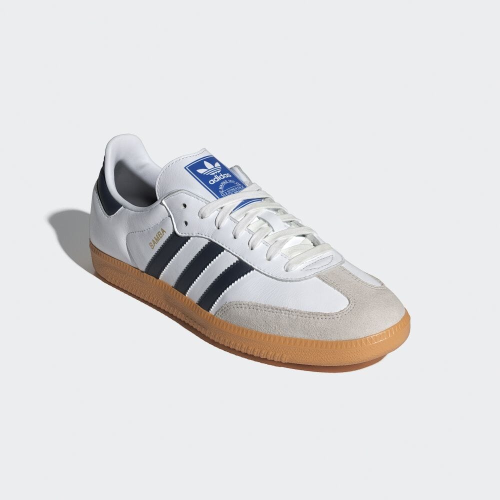 Adidas SAMBA OG Obuv Bílé Tenisky ORIGINÁLY Unisex IF3814 Obuv Bílá/Noční Indigo/Gum