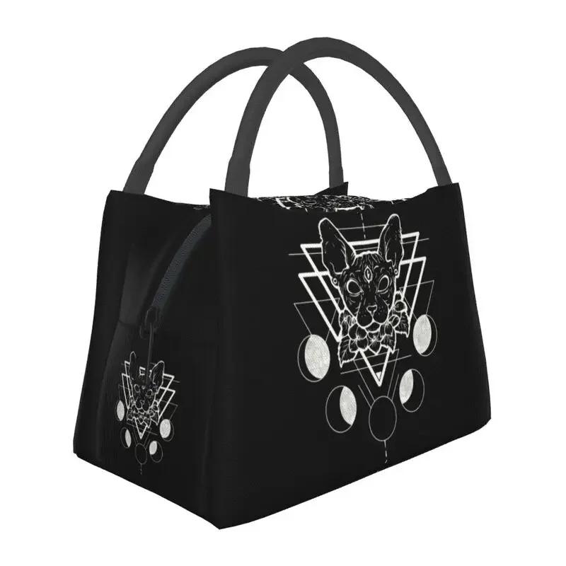 Geantă de prânz termoizolată pentru pisici Shpynx Femei Pisoi drăguț reutilizabilă Geantă de prânz pentru picnic în aer liber Depozitare cutie de mâncare