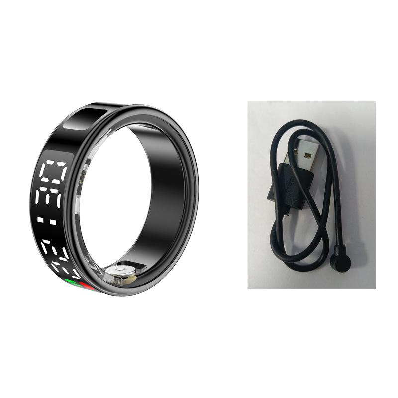 Smart Ring with Touchscreen: Monitors Heart Rate, Blood Oxygen, Sleep, and Page Turning