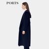 Ports Women's 2023 Autumn/Winter 100% Wool Lapel Overcoat