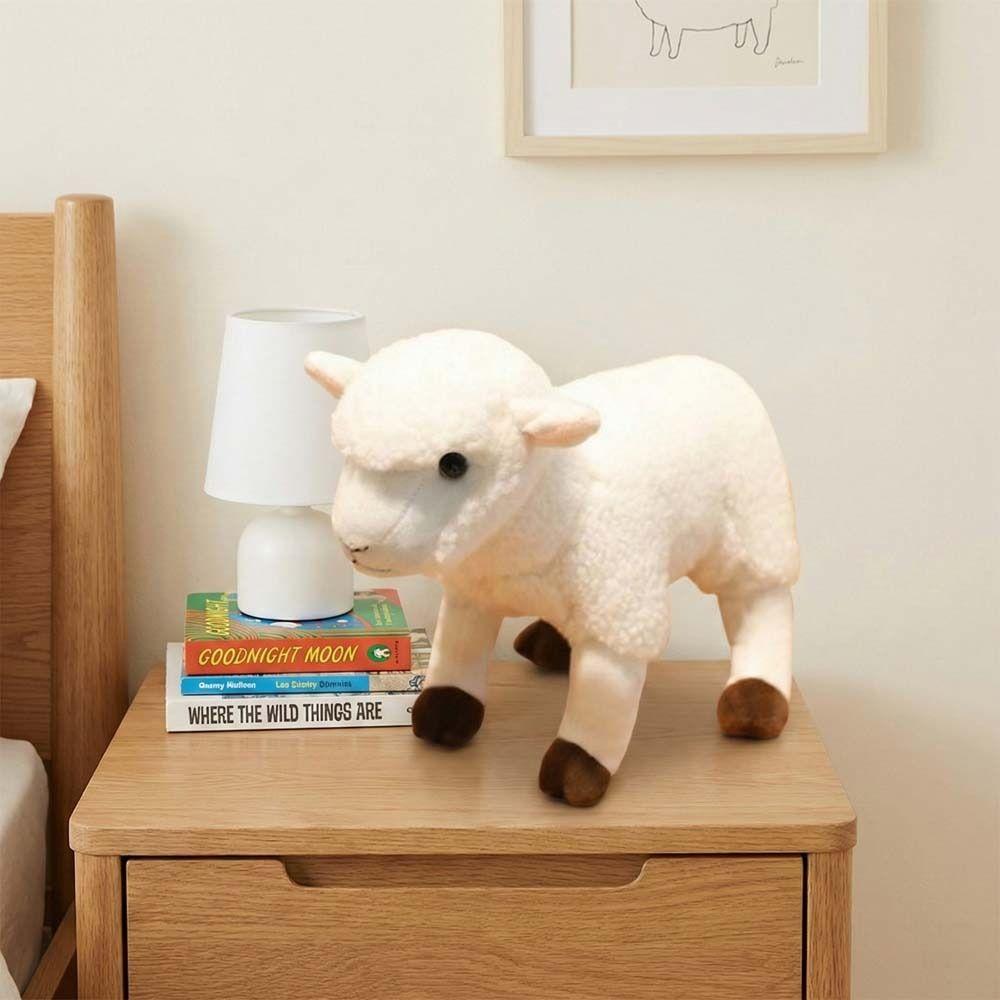 Simulation Simulation Sheep Plush Doll Stuffed Animal Sheep Plush Keychain Kids Gifts