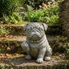 Unique Attitude Flowerpot Bulldog Creative Decorative Planter with Design Eye-Catching Garden Centerpiece Decor Indoor Outdoor Plant Pot Novelty