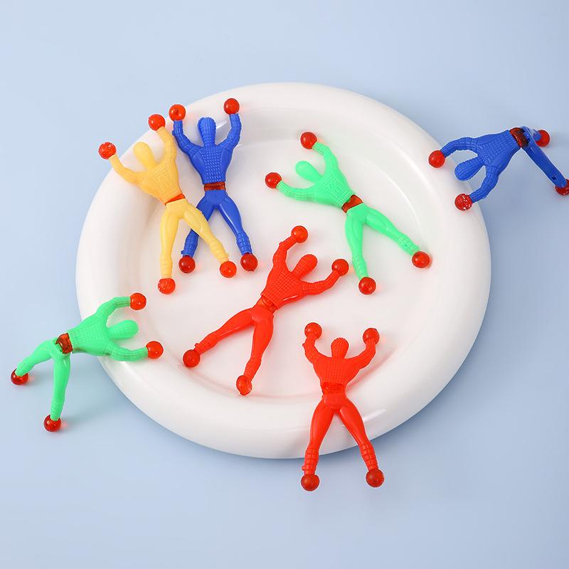 20Pcs Novelty Sticky Wall Climbing Climber Men Kids Boy Birthday Party Favors Supplies Pinata Fillers Treat Bag Goody3 Bag Gifts