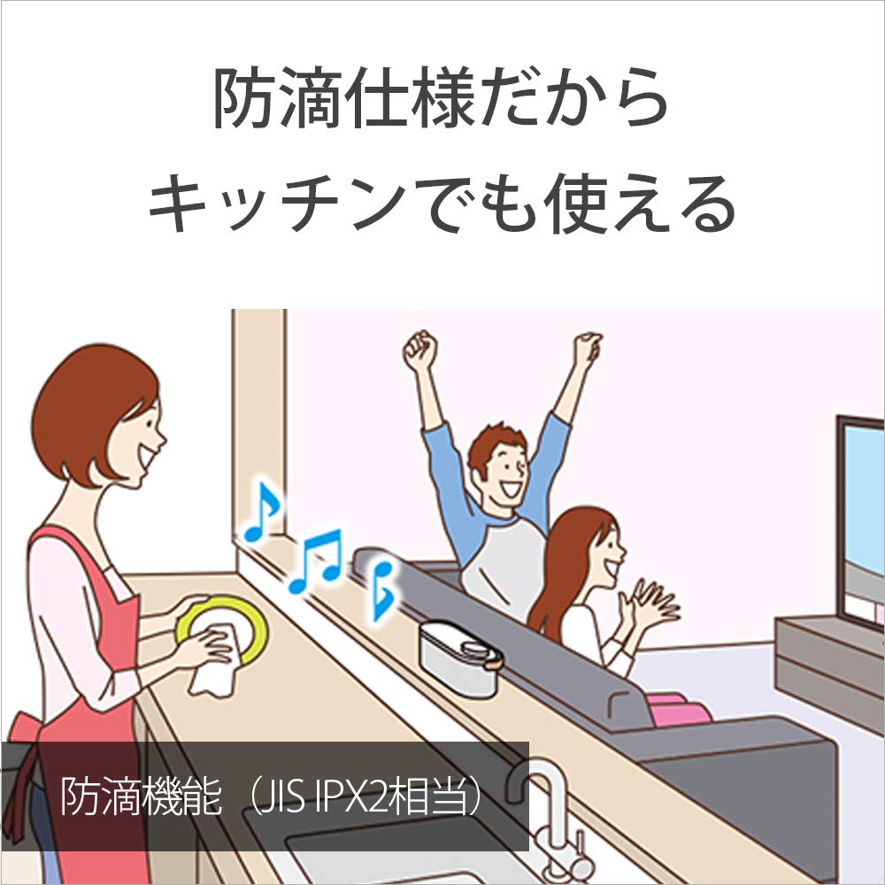 SONY Handy TV Speaker Easy OperationSplashproofEquipped with [Voice] Dedicated Speaker Integrated TV Remote Control 2020 Model SRS-LSR200