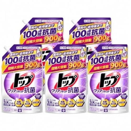 Case Top Clear Liquid Antibacterial Room Drying Super Large 900g5 Bags Detergent Refill Bulk Purchase