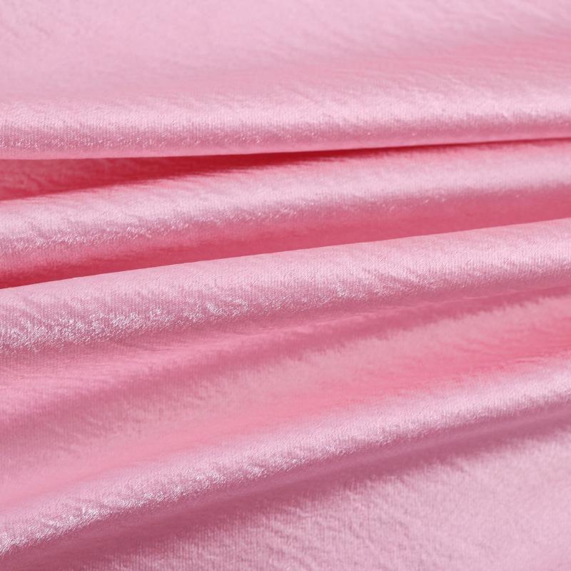 1025 Shiny Crinkle Bright Silk Satin Fabric for Pajamas & Dresses