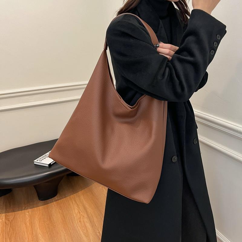 Lazy Wind Bag Women's Large-capacity New Autumn and Winter Versatile Simple Shoulder Bag Commuter Tote Bag