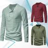Herenlos Shirt Nieuw Effen Kleur Mannelijk Casual Sport Lange Mouwen Blouse Zakelijk T-shirt 6 Kleuren Grote Maten 3XL