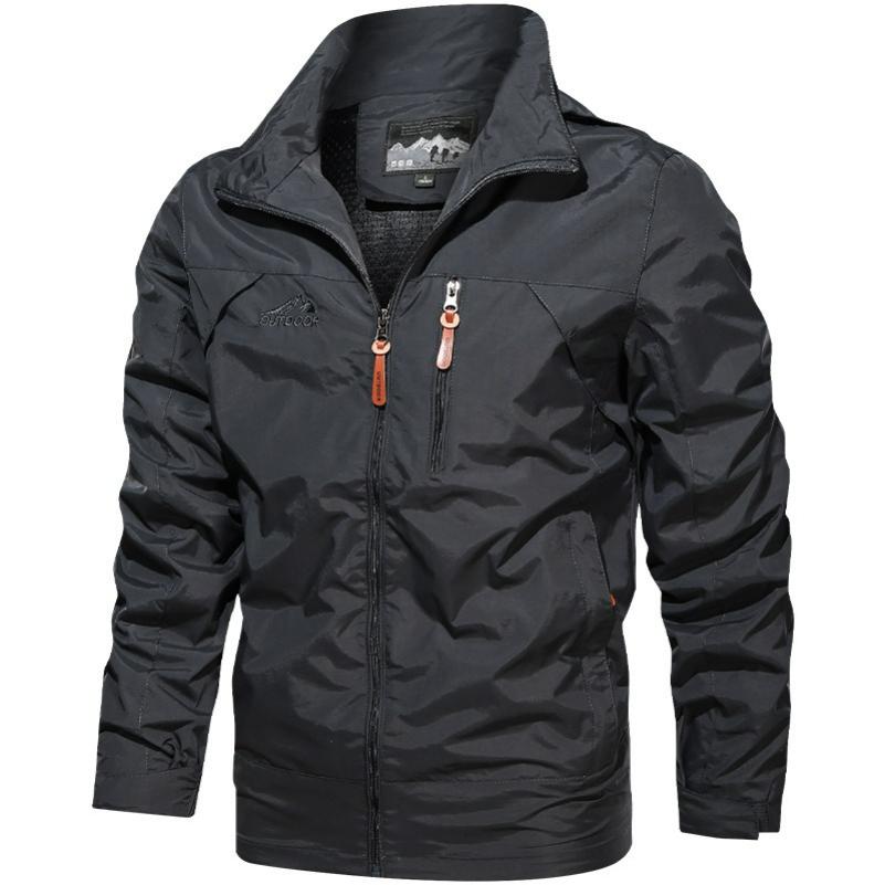 Jacke Herren Windbreaker Frühling und Herbst Technologie Drei-Schutz Jacke Lässig Locker Mit Kapuze Professionell Outdoor Winddichte Jacke