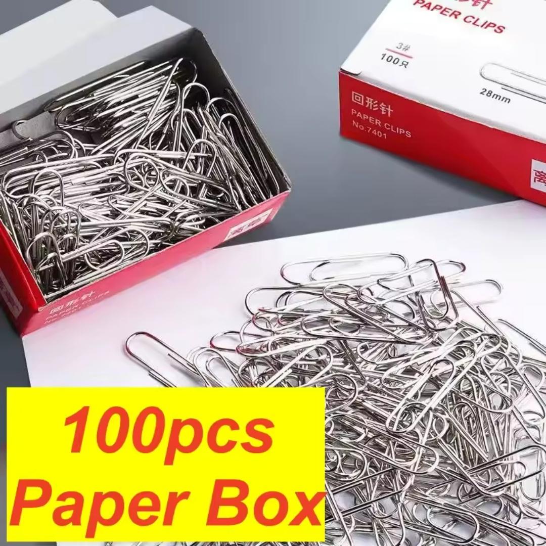Silver Stainless Steel Paper Clips 28mm Rustproof U-Shaped Paper Clips USE school Document Organization