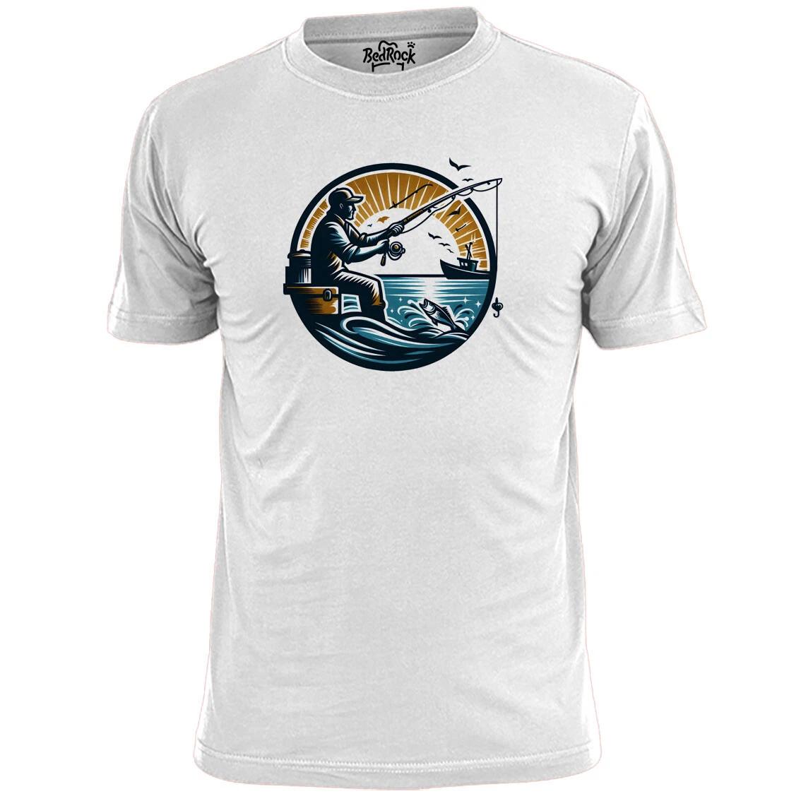 

Mens Fisherman Logo V1 T shirt Fishing Angling S