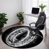 1PC One Ring Office Round Rug, Non-slip, Soft and Durable Office Rug for Interior Decoration, Perfect for Office, Beautiful Decoration