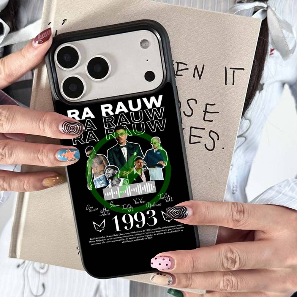 

Singer R-Rauw Alejandro Magnetic Charging Cover Phone Case For IPhone 17 16 14 13 12 11 15 Pro Max For Magsafe Wireless iPhone 15pro max