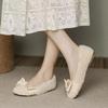 Mao Mao shoes outer wear single shoes  autumn and winter new plush comfortable casual bow Doudou cotton shoes
