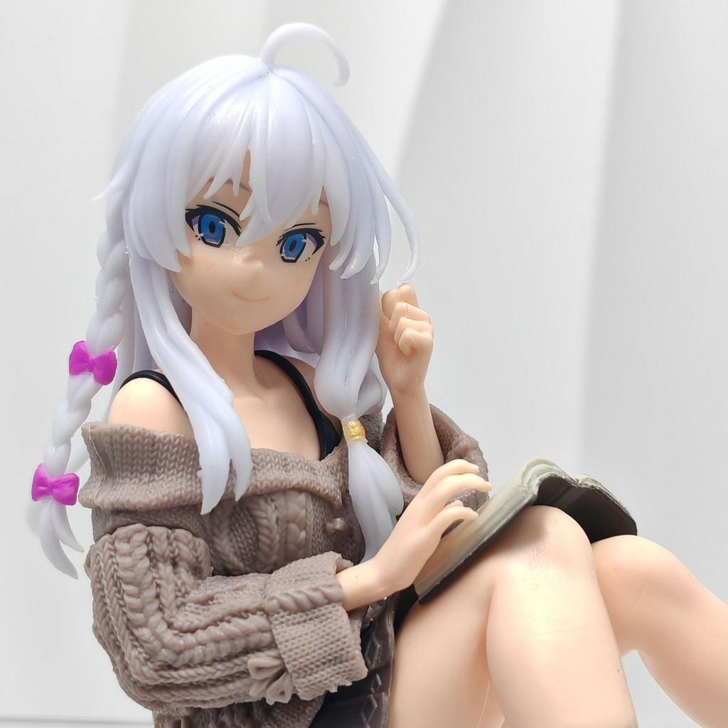 THE JOURNRY OF ELAINA Anime Figure Elaina Action Figures Desktop Cute Decorations Simple Style Kawaii Girl Japanese Dolls 10cm