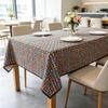 Dining Kitchen Party Daily Household Rectangle Cotton Linen Soft Washable Table Cloth