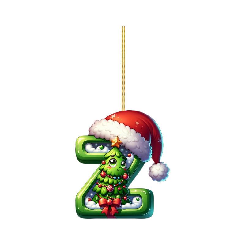 

Акриловые елочные алфавитные украшения – 26 букв для DIY подвесного декора для дома, подарка или праздничной вечеринки 8cm