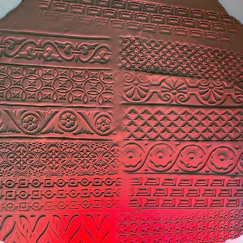 Hliněné razítkovací válečky Renesanční vzory Keramická textura Kolečko Lisovací forma Váleček Nástroj DIY hliněné nástroje Umělecká dekorace Řemesla