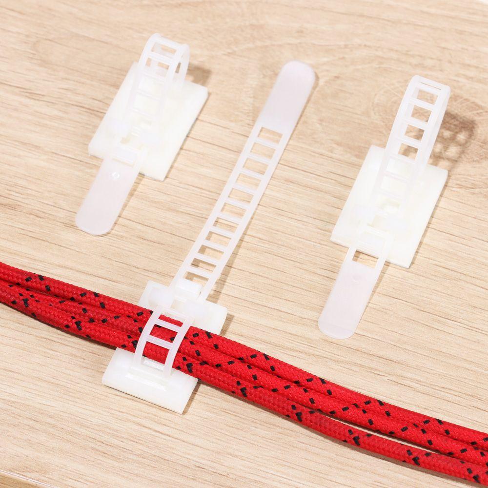 Equipment Supplies Table Desk Storage Cord Management Wire Holder Organizer Cable Tie Wire Tie Self-adhesive Cable Clips