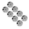 8 Stück 25 x 4mm Universelle Kupfer Lautsprecher Stoßdämpfer Basis Pad Isolationsfüße Matte Boden Scheibe Gun Color