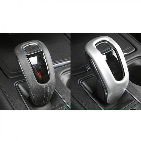 Central Console Gear Shift Knob Trim ABS Matte Silver For Cadillac XT4 2018-
