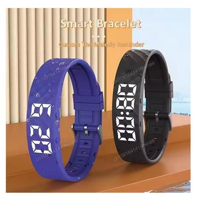 2026 New LED Digital Smart Bracelet Monitor Vibration Alarm Wristband Smart Bracelet Waterproof Smartband for Student Smart Band